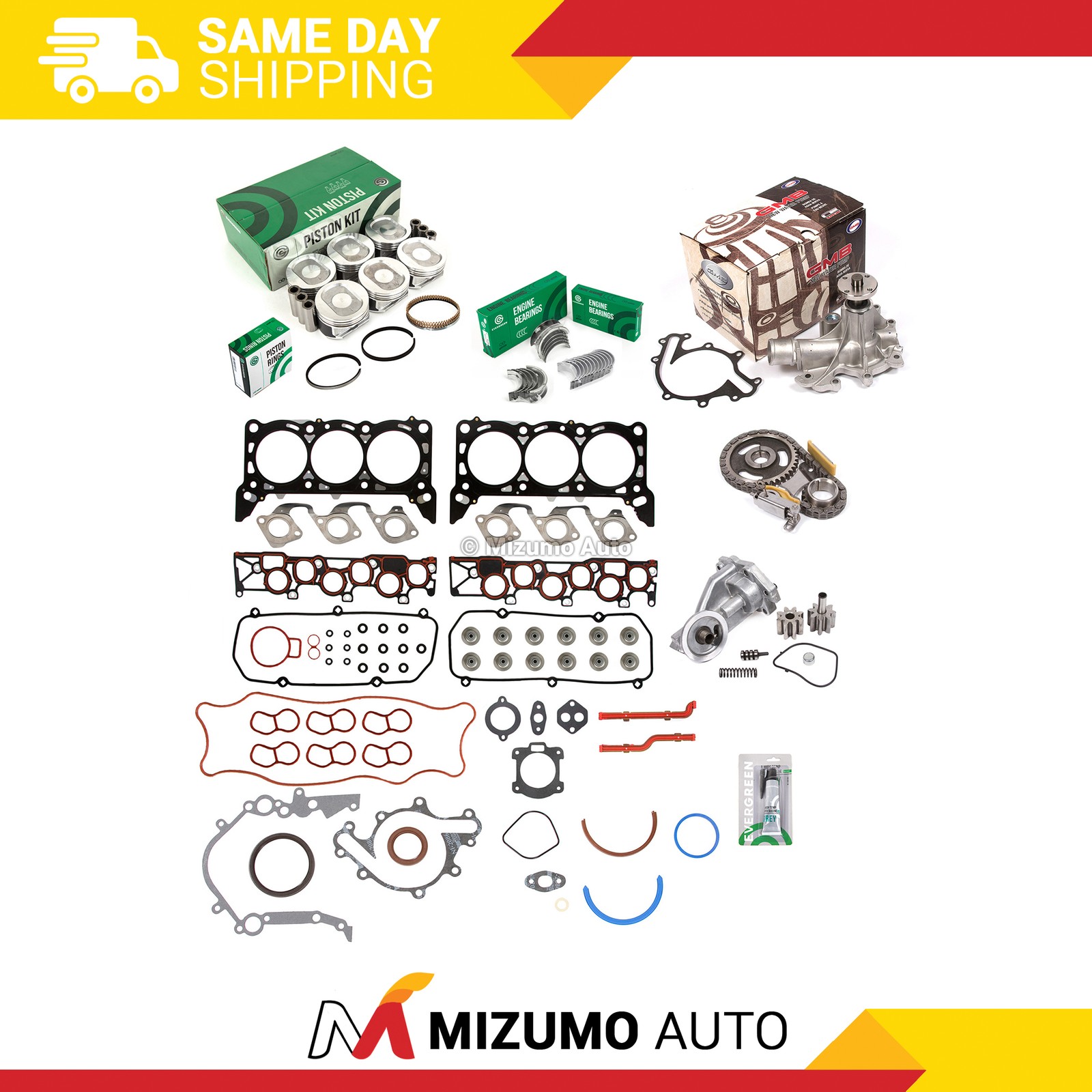 Engine Rebuild Kit Fit 01-03 Ford E150 E250 Econoline F150 4.2L OHV