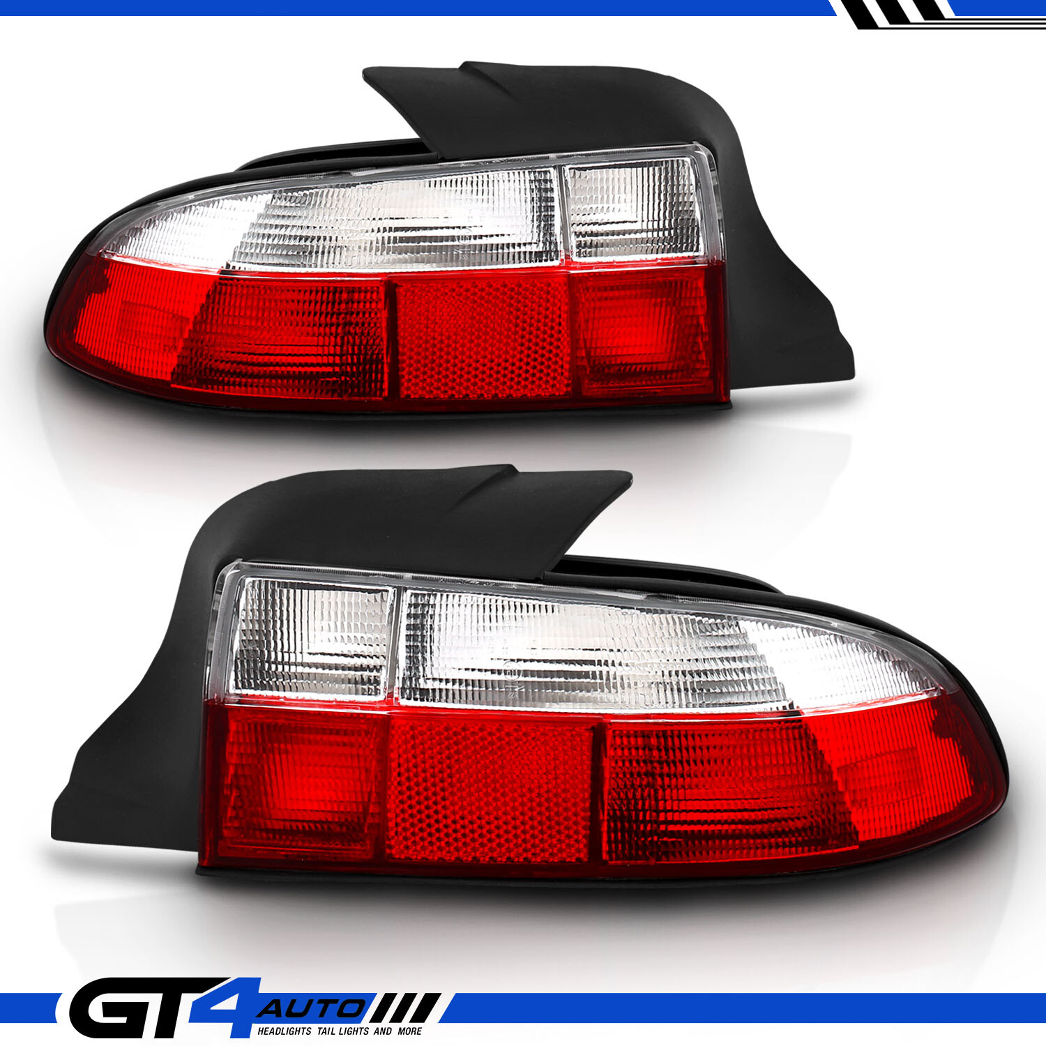 For 1996-1999 BMW E36 E37 E38 Z3 Roadster Factory Replacement Red Tail Lights