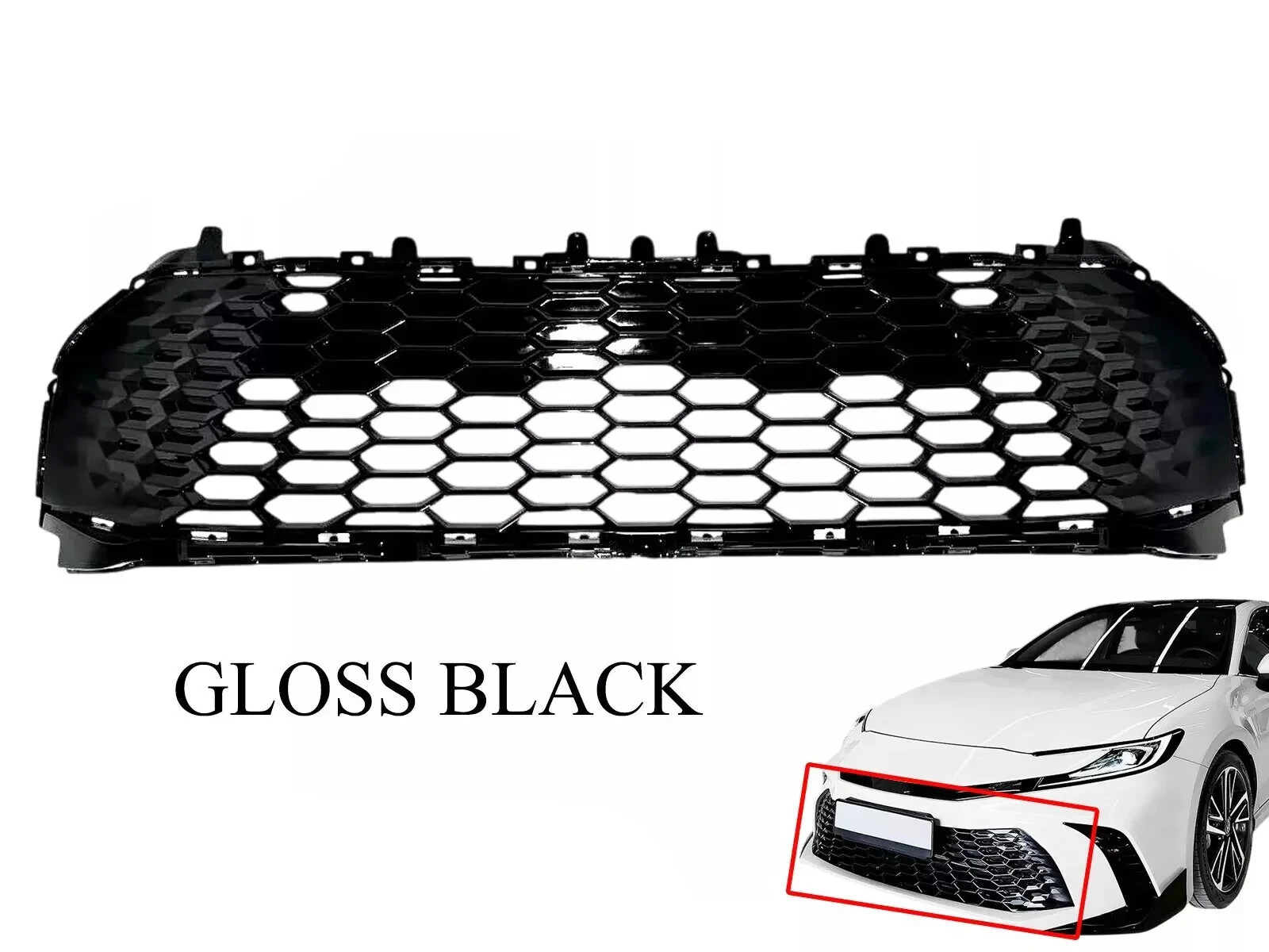New Fits 2025 Toyota Camry SE Front Bumper Lower Grille Gloss Black Local Pickup New Fits 2025 Toyota Camry SE Front Bumper Lower Grille Gloss Black Local Pickup