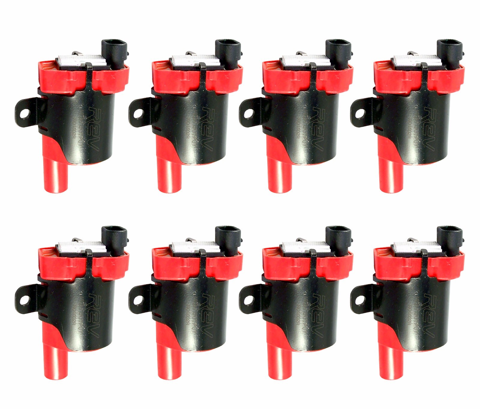 REV Ignition HIGH Performance Coil Set of 8 GM 10457730 Round Style 1999-2007 V8