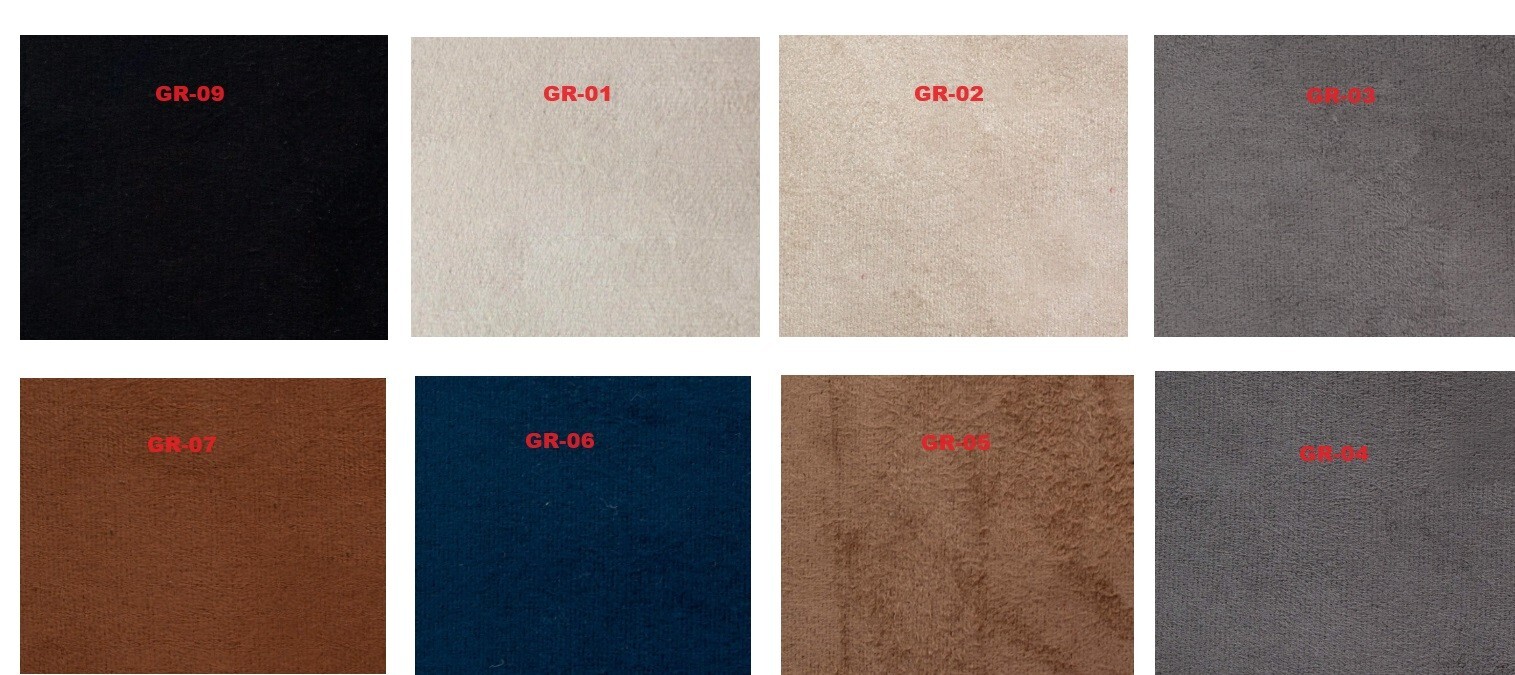 GR02 Luxury headliner foam backed fabric upholstery suede roof liner 55'' x 40''