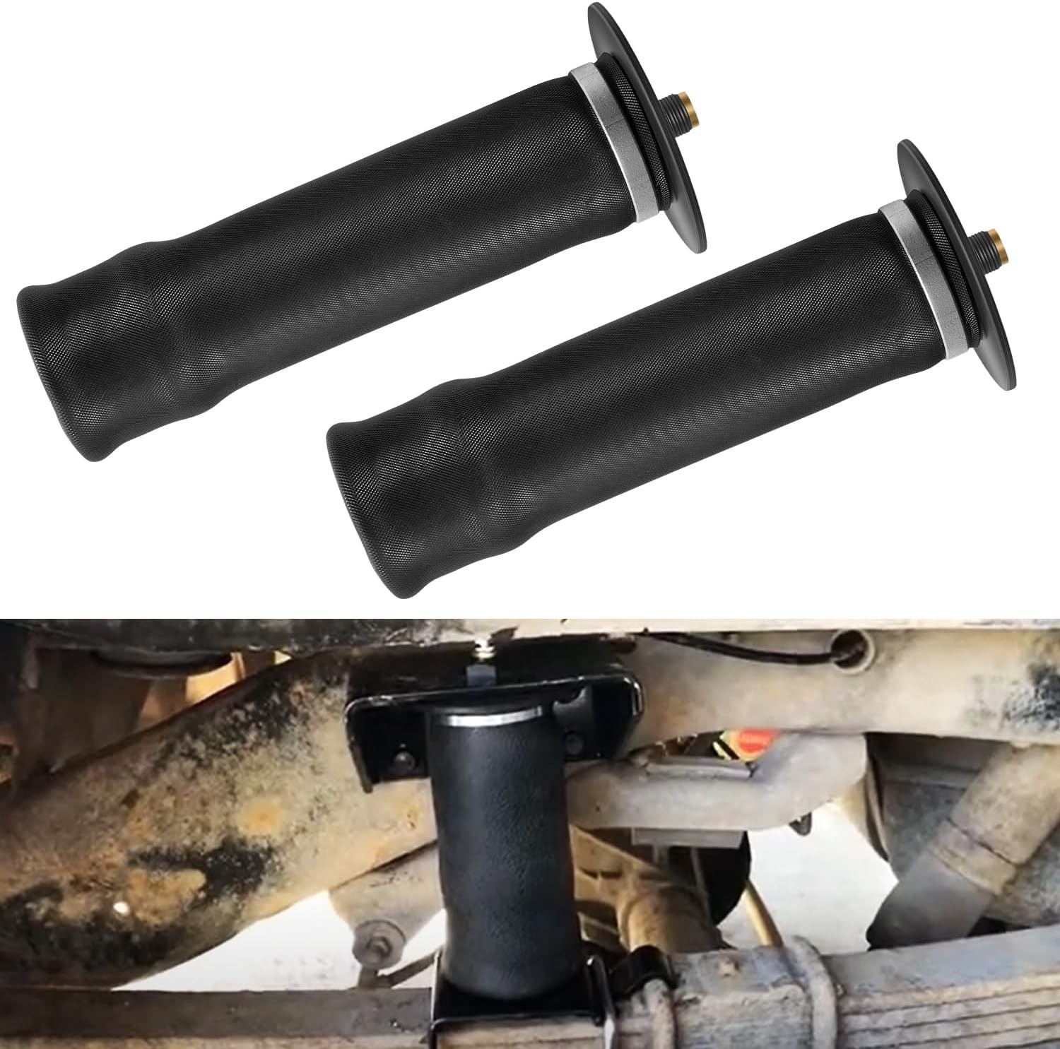 2 Pack 50203 Air Spring Sleeve With 90° Air Swivel Fitting，Replacement 59511