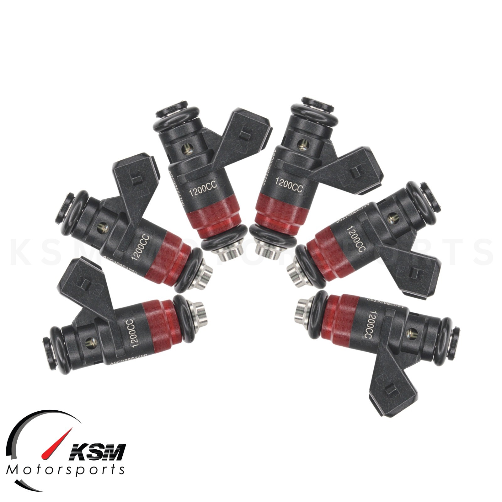 6x 114lb 1200cc fit Deka Compact Short Fuel Injector FI114700 EV1 High Impedance