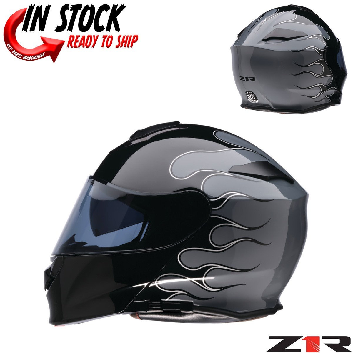 NEW Z1R SOLARIS 2.0 MODULAR MOTORCYCLE HELMET BLACK/GRAY - PICK SIZE NEW Z1R SOLARIS 2.0 MODULAR MOTORCYCLE HELMET BLACK/GRAY - PICK SIZE