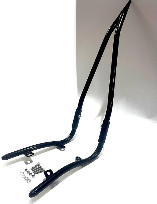 Black Passenger Backrest Sissy bar BLACK Tall Fit Honda Fury VT1300CX 2010-2023