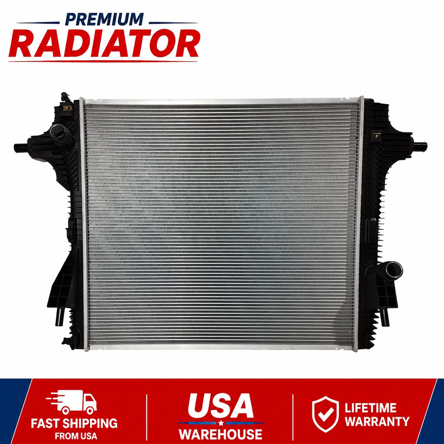 Radiator For Ford F-250 F-350 F-450 F-550 2017-2022 Super Duty 6.2L 6.8L CU13717