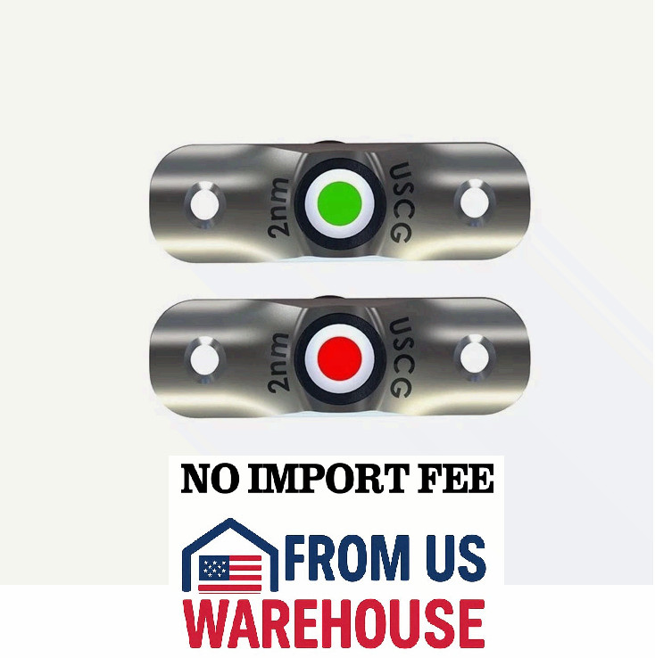 TACO Marine Rub Rail Mounted Led Navigation Light Set - 2-1/2