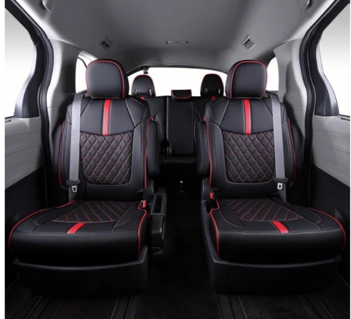 Seat Covers for 21-26 Toyota Sienna 7-seat XLE XSE Woodland Limited Faux Leather Seat Covers for 21-26 Toyota Sienna 7-seat XLE XSE Woodland Limited Faux Leather