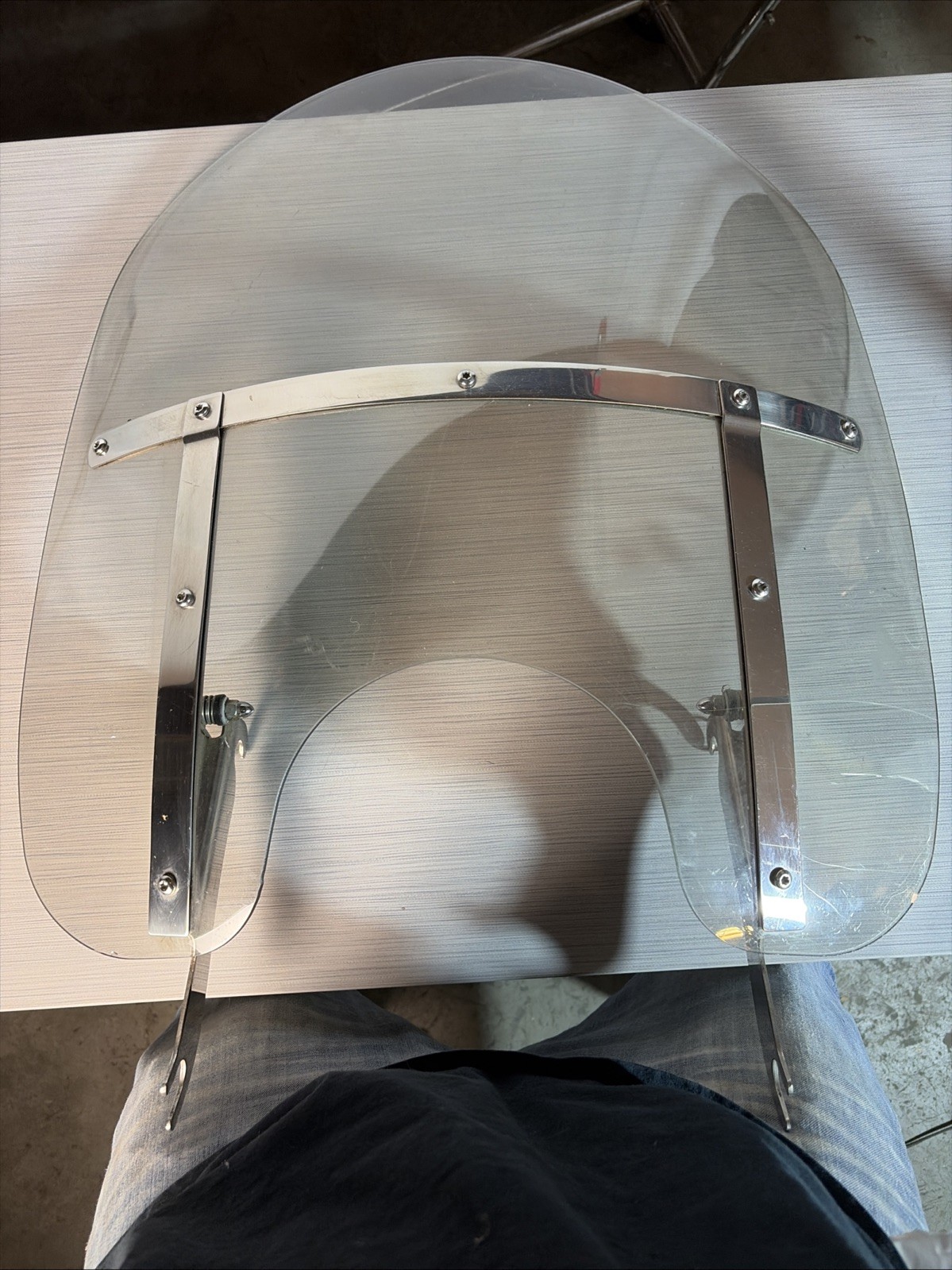 Harley Davidson Windshield OEM AS 6 M125-C 1994 Model 22x22 Inches Harley Davidson Windshield OEM AS 6 M125-C 1994 Model 22x22 Inches