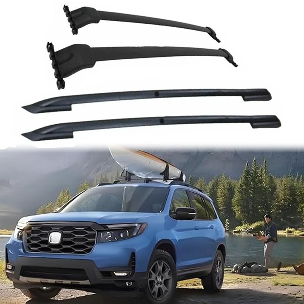 4Pcs Fits for Honda Passport 2019-2024 Roof Side Rail Racks Cross Bars Cargo