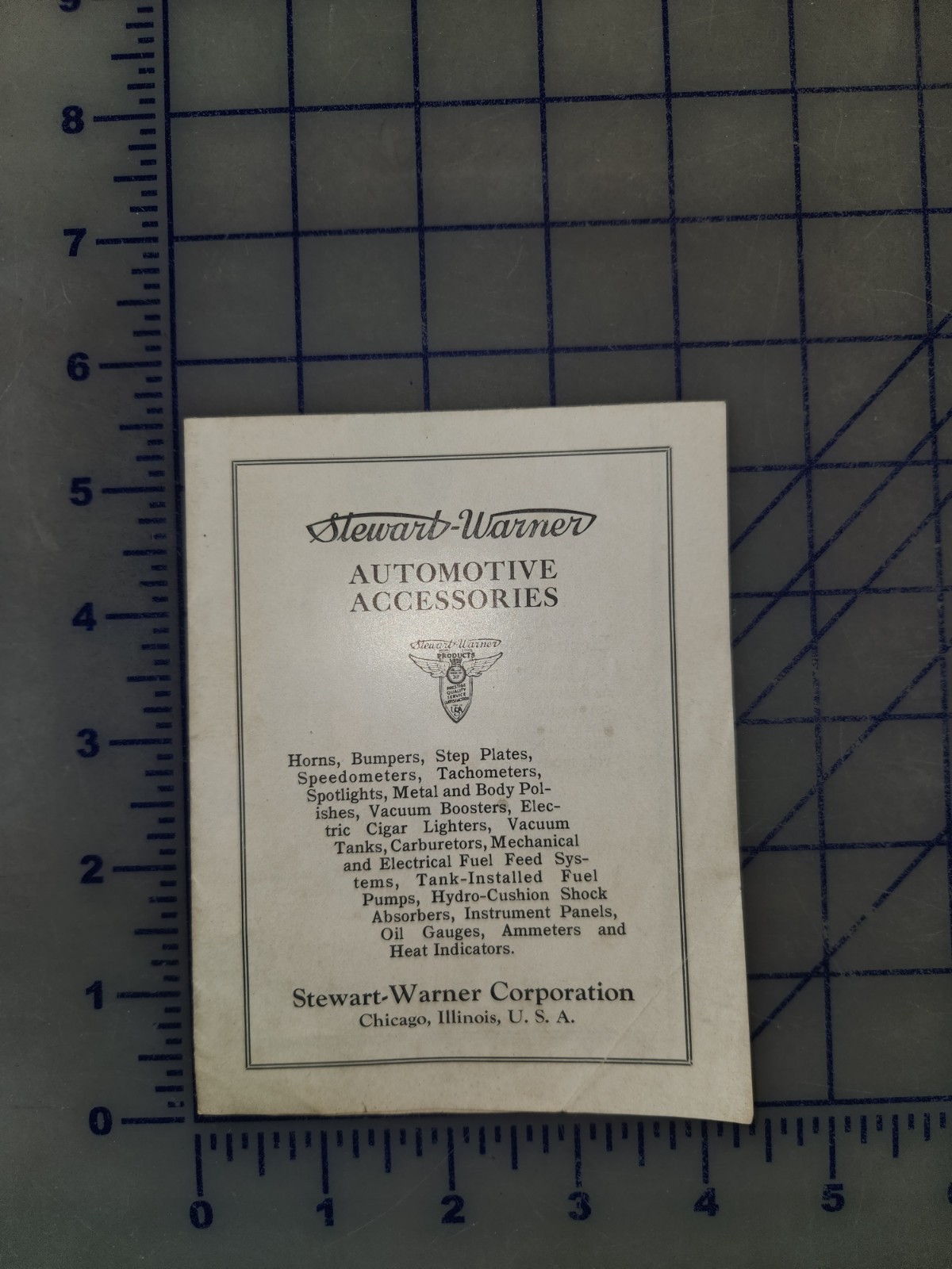 1920s Stewart Warner Automotive Accessories Brochure Original 1920s Stewart Warner Automotive Accessories Brochure Original