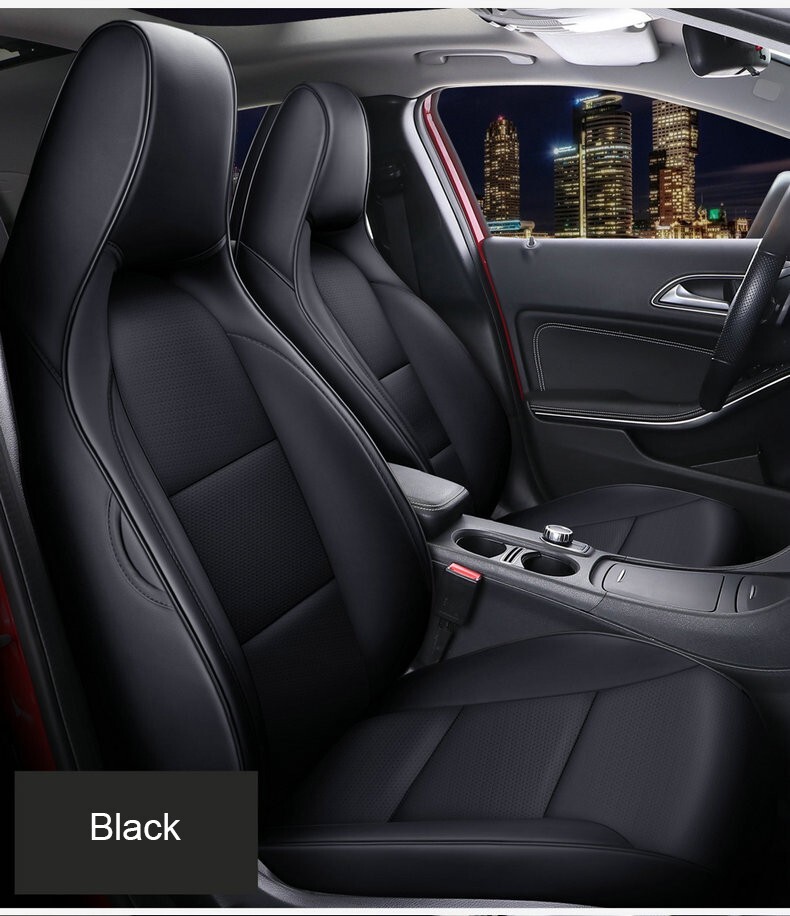 FOR 2013-2024 MERCEDES-BENZ CLA  200 250 MOTOPTES CUSTOM CAR SEAT LEATHER COVERS