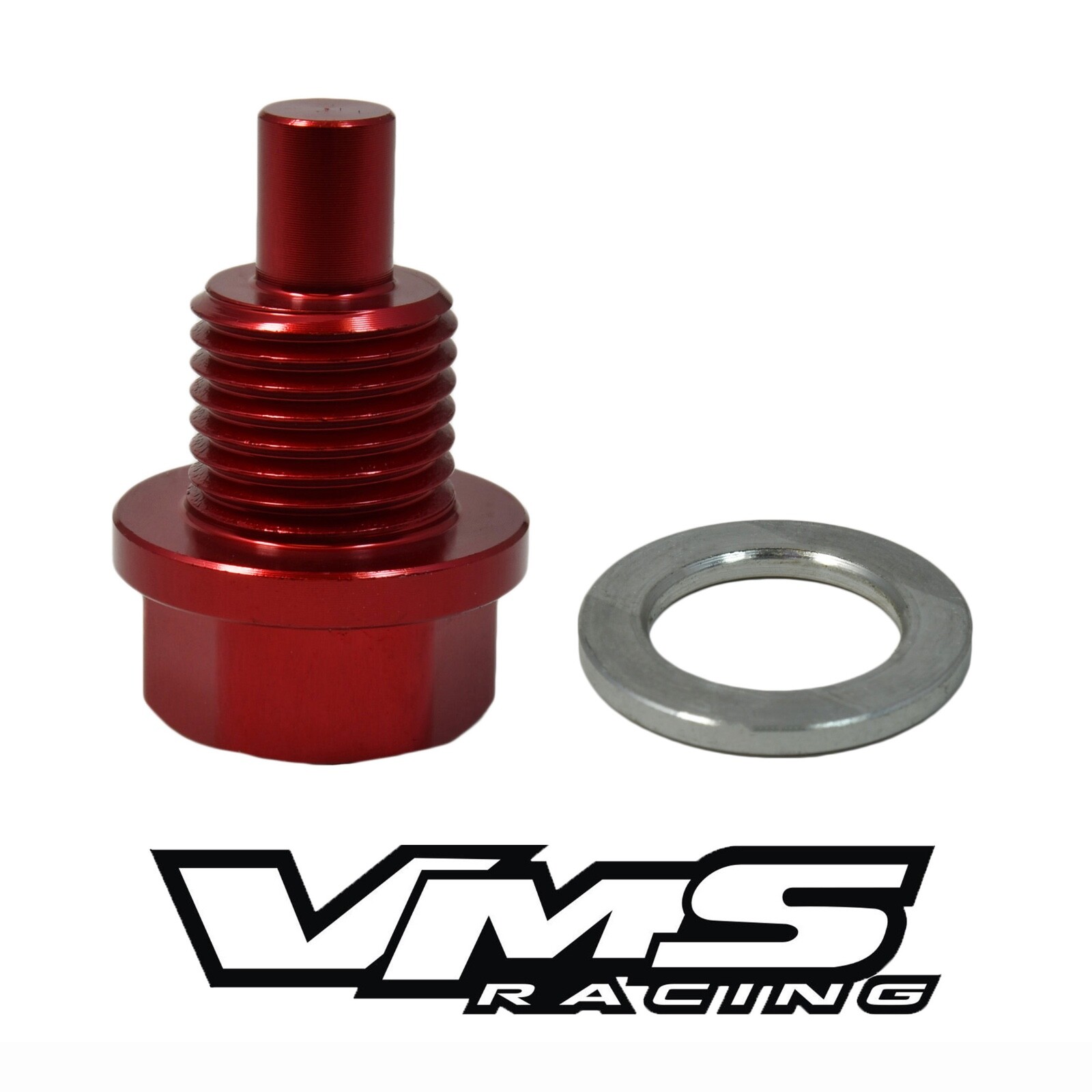 RED VMS RACING 14X1.5MM RACING MAGNETIC OIL DRAIN PLUG BOLT FOR AUDI VW PORSCHE RED VMS RACING 14X1.5MM RACING MAGNETIC OIL DRAIN PLUG BOLT FOR AUDI VW PORSCHE