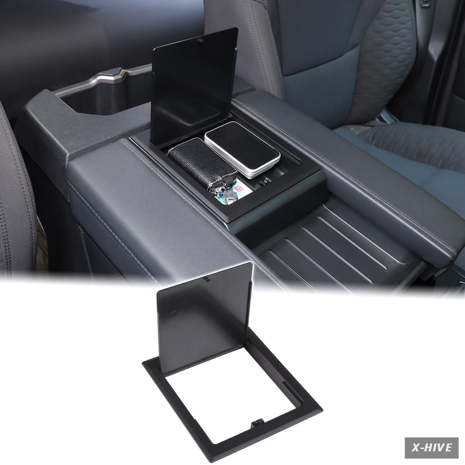 Armrest Hidden Storage Cover Lid for Toyota Tundra SR/SR5/Limited 2022-2026,Org Armrest Hidden Storage Cover Lid for Toyota Tundra SR/SR5/Limited 2022-2026,Org