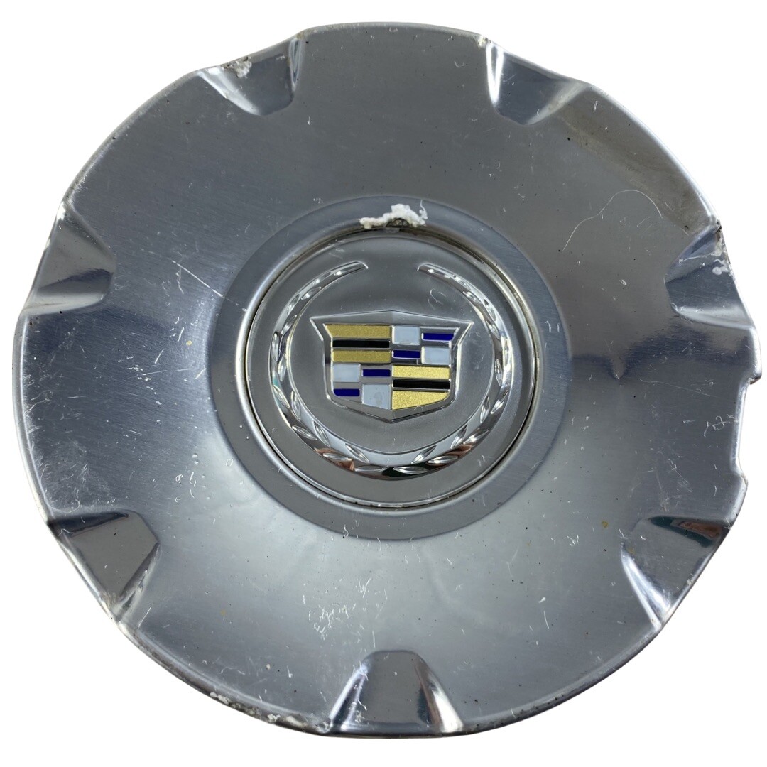 04-08 Cadillac CTS 05-11 STS—Polished Aluminum Wheel Center Cap 9595437 Single 04-08 Cadillac CTS 05-11 STS—Polished Aluminum Wheel Center Cap 9595437 Single