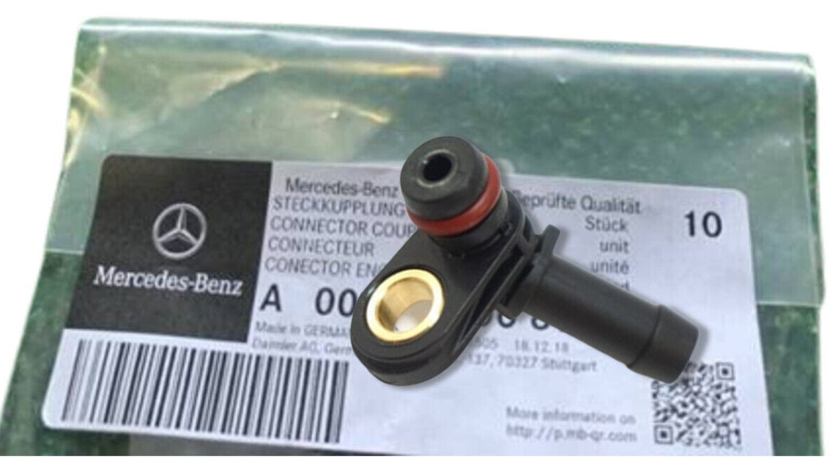 GENUINE Crankcase Breather Vent Line Fitting for MERCEDES 11-20 (on Timing Case)