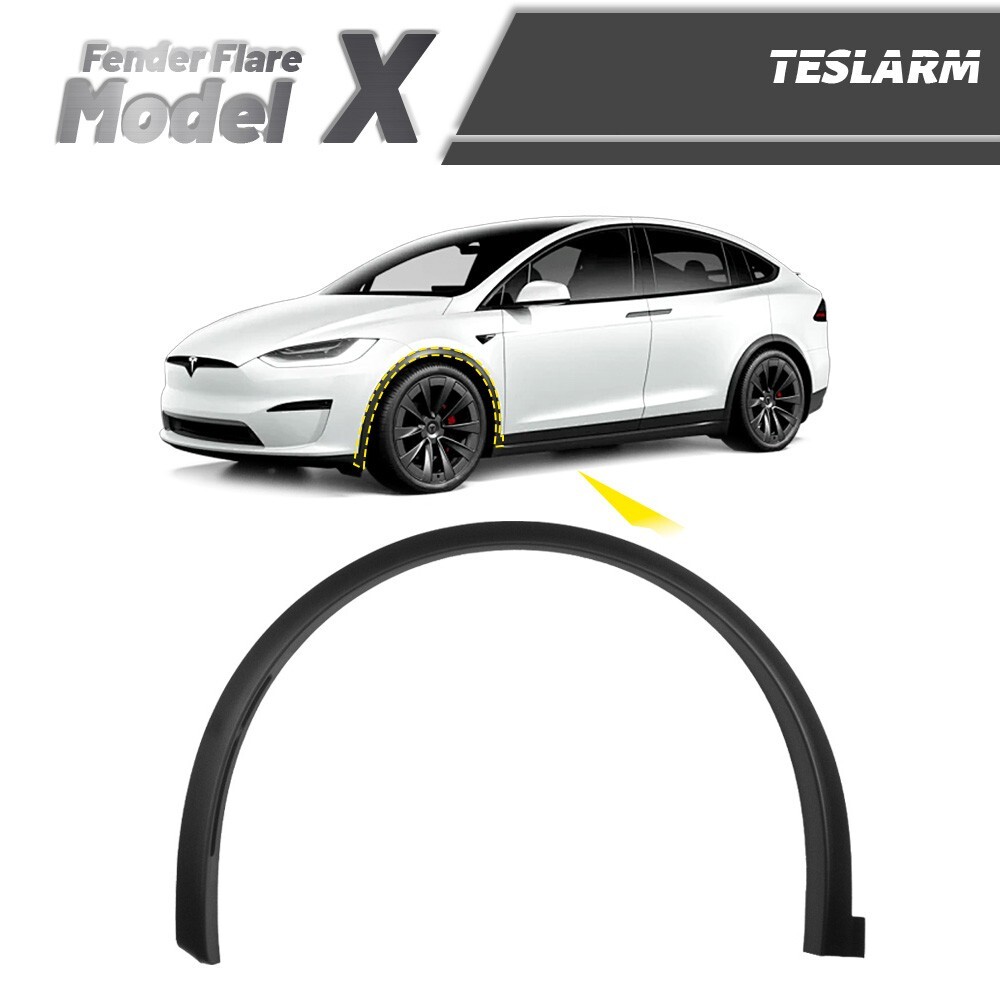 Front Left Wheel Eyebrow Arch Trim Fender For Tesla Model X 2023-2024