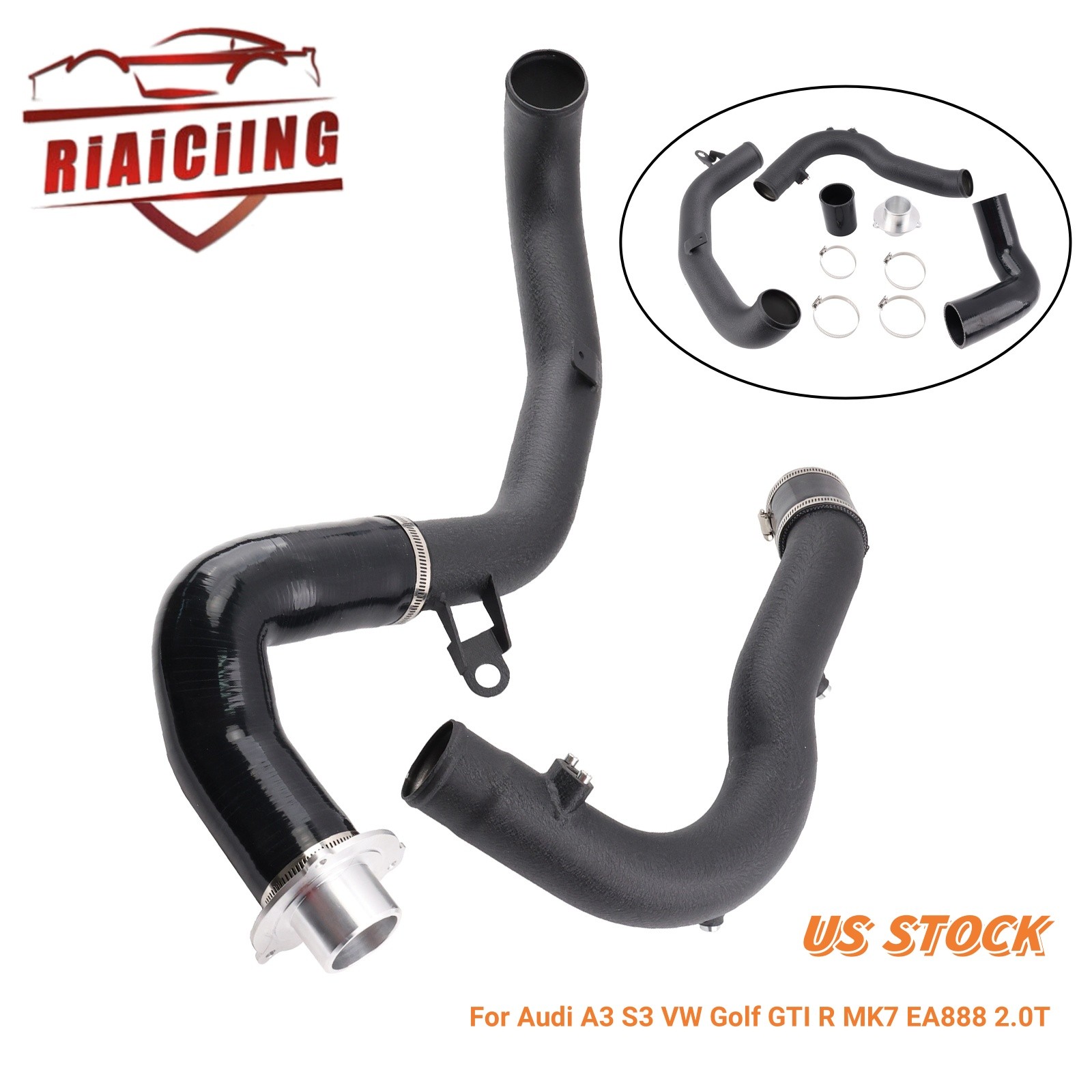 Intercooler Kit Charge Pipe For Audi A3 S3 VW Golf GTI R MK7 EA888 1.8T 2.0T TSI