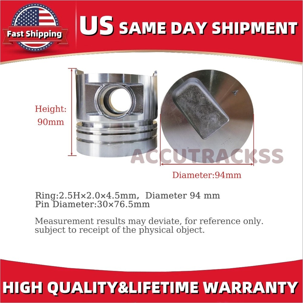 32A17-00100 Overhaul Rebuild Kit+4pcs Connecting Rod For Mitsubishi S4S Engine