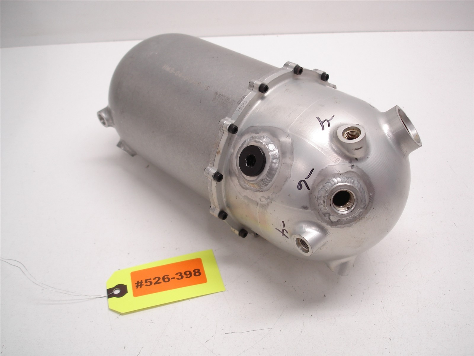 NASCAR HENDRICK 2pc BILLET ALUMINUM RADIATOR COOLING SYSTEM PRESSURE SYRGE TANK