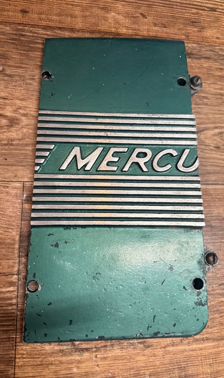 1950-1952 Mercury KG9 Outboard Exhaust Side Cover Vintage Mercury 4-195 1950-1952 Mercury KG9 Outboard Exhaust Side Cover Vintage Mercury 4-195