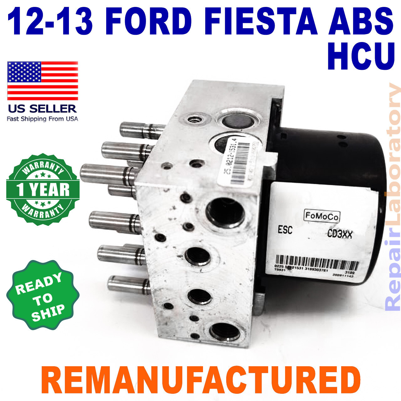 ✅ReBuilt✅ CE8Z-2C405-A 2012-2013 Ford Fiesta ABS Hydraulic Control Unit HCU