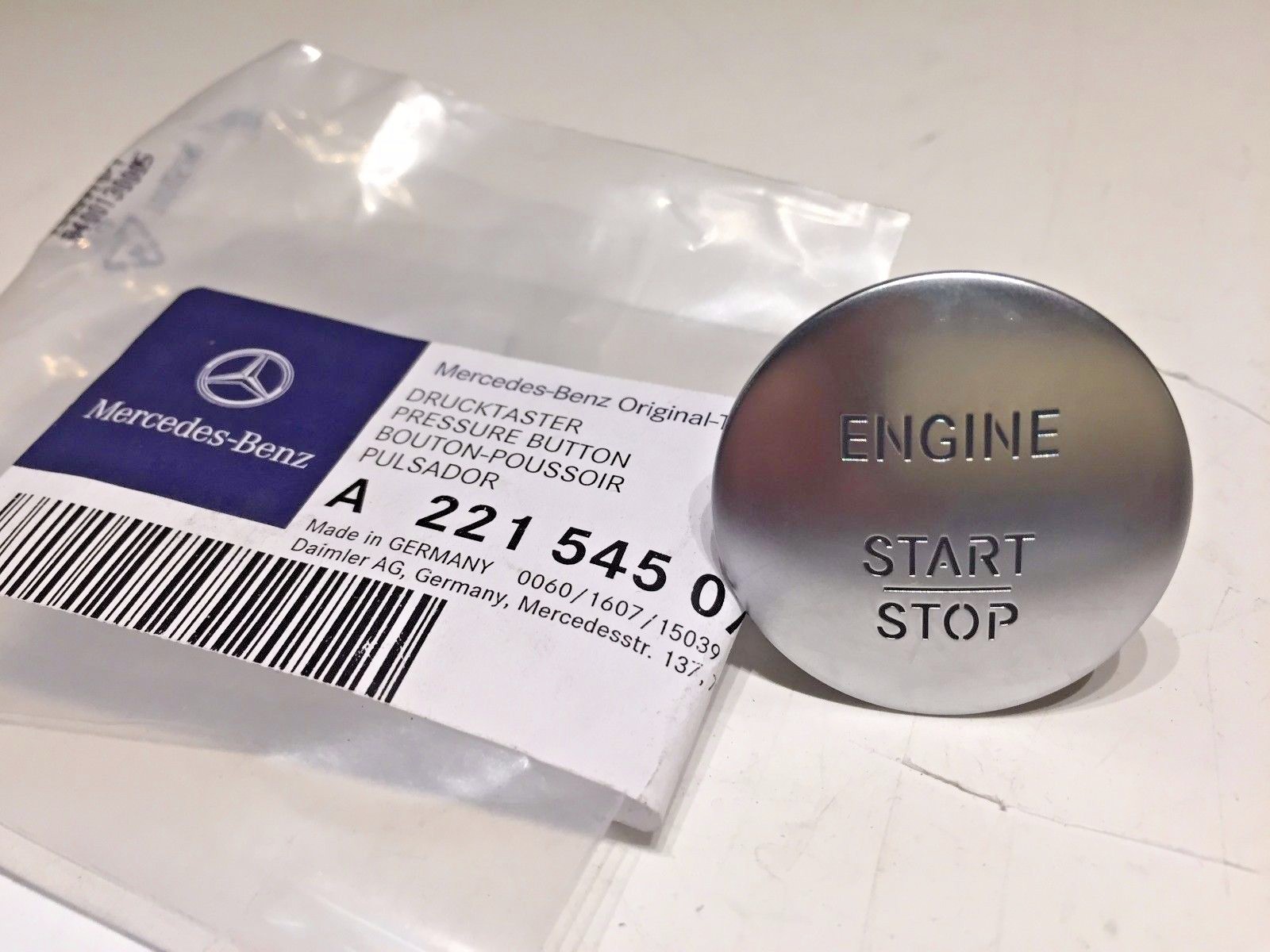 OEM Mercedes Benz Push to Start Button Keyless Go Engine Start Stop