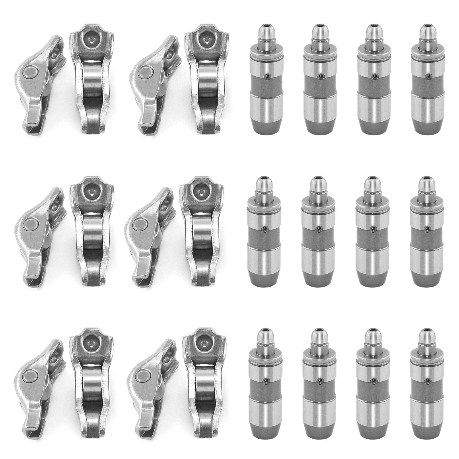 EPChunMi 12Pcs Rocker Arms&Valve Lifters Kit  For Ford Lincoln Mercury 4.6L 5.4L