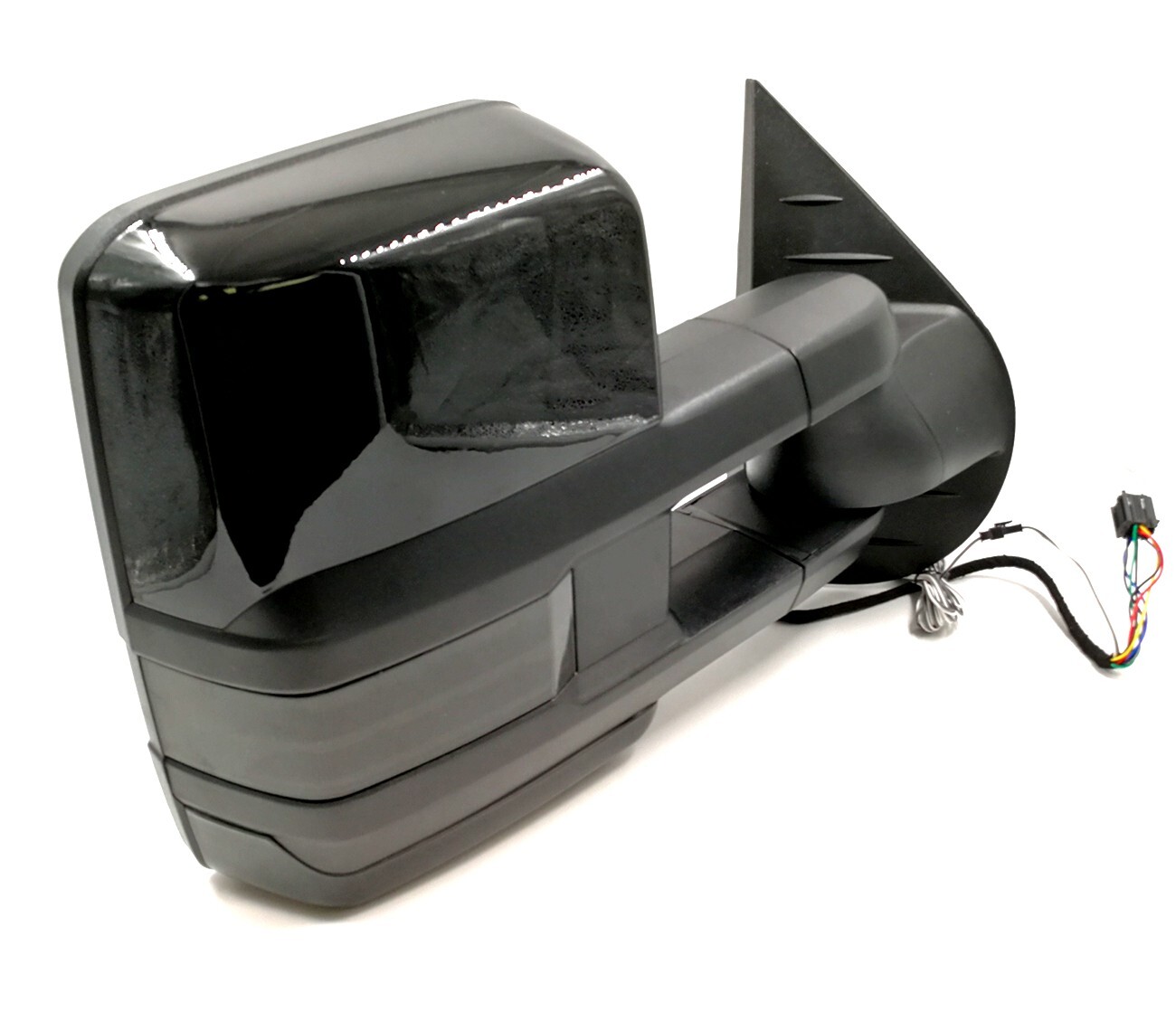 Painted Black #8555 For 14-19 Silverado Sierra Replacement Tow Mirror Cover Caps