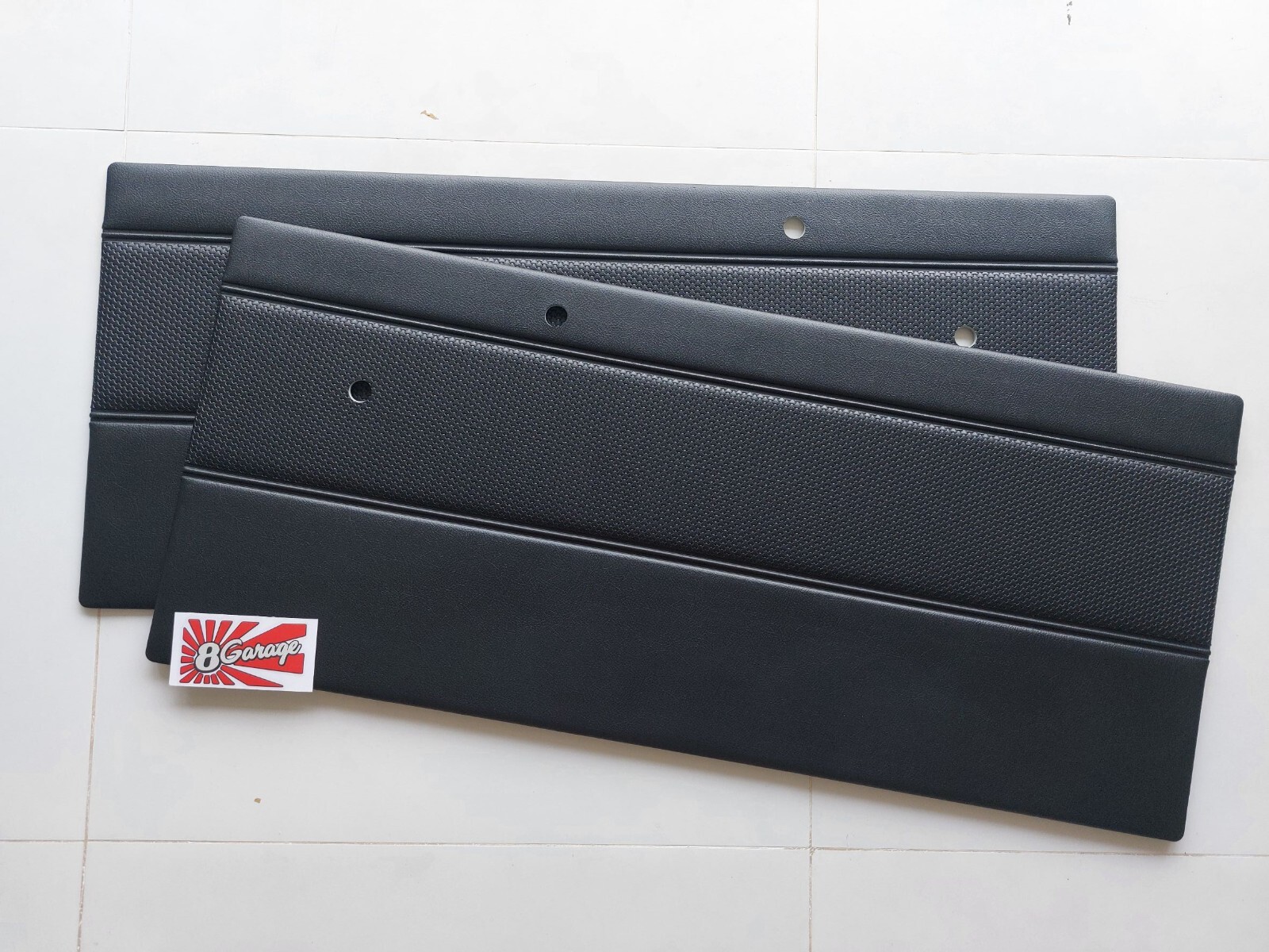 8 Garage  Door Panel Set L+R for Datsun 520 521 /  black / Made to Order