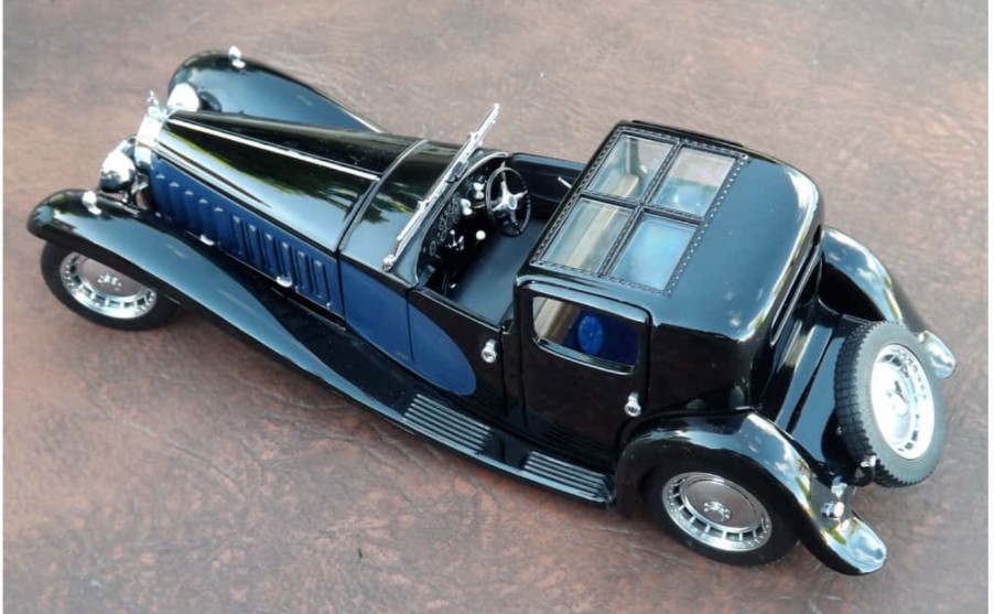 Bugatti with 8Cyl.Engine/Orig.Wheel Rims/Mascot1:24SCALE CUSTOM METAL MODEL Bugatti with 8Cyl.Engine/Orig.Wheel Rims/Mascot1:24SCALE CUSTOM METAL MODEL