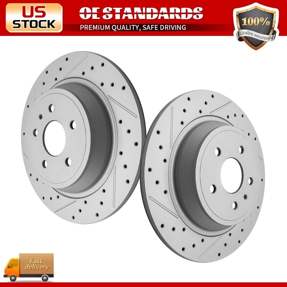 316mm Rear Disc Drilled Brake Rotors Pair for Ford Escape Fusion Lincoln MKC MKX 316mm Rear Disc Drilled Brake Rotors Pair for Ford Escape Fusion Lincoln MKC MKX