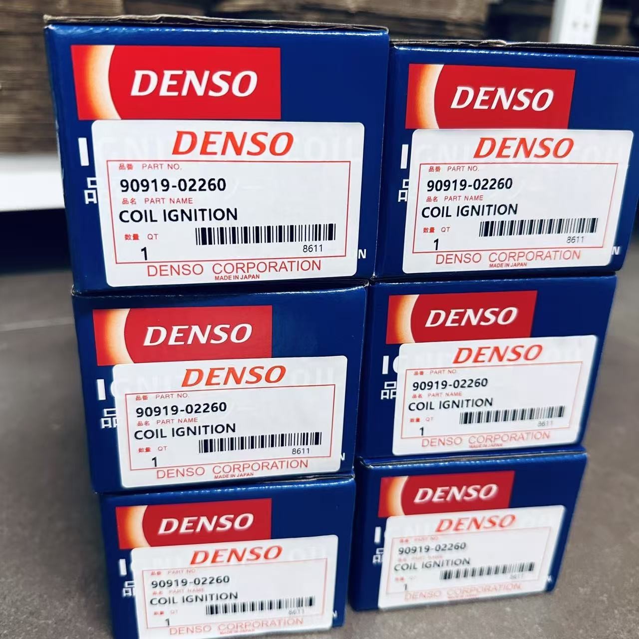 NEW DENSO x6 Ignition Coils For 2003-2020 Toyota & Lexus I4 V6 V8, 90919-02260