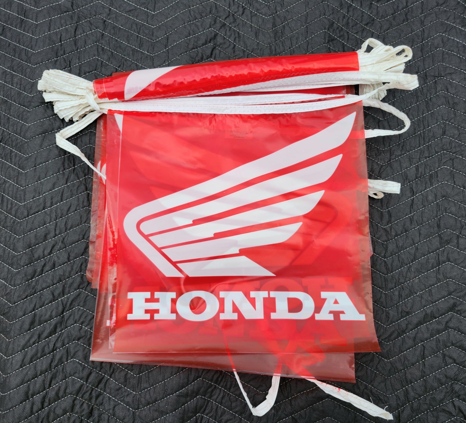 VINTAGE HONDA  MX MOTOCROSS PENNANT FLAG POSTER STRING BANNER RACING