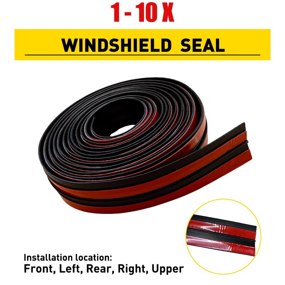 1-10 Windshield Roof Seal Noise Insulation Rubber Strip Moldings 30MMx3M T-shape