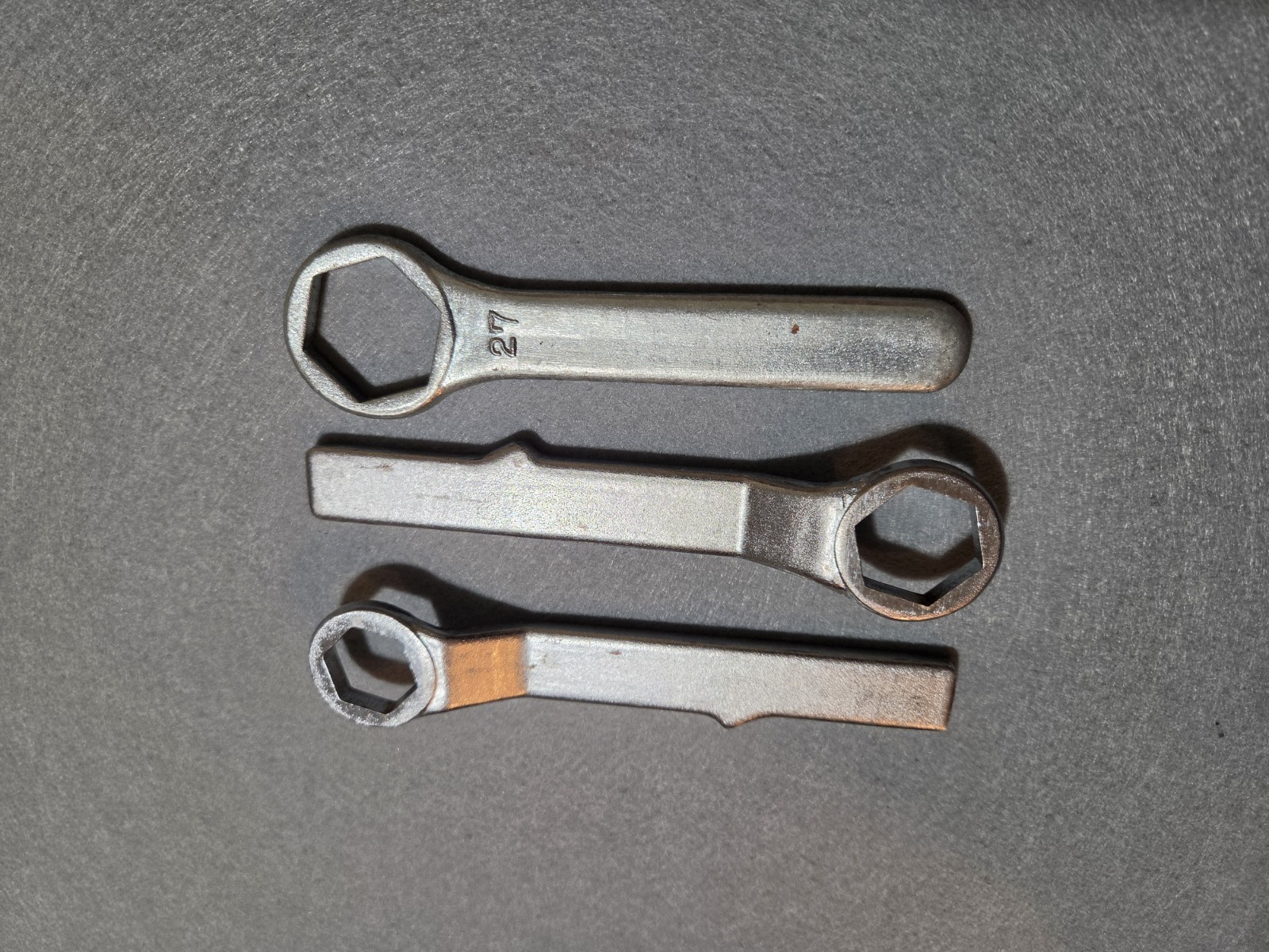 Yamaha Motorcycle Tool Kit Box Wrenches 19mm 22mm 27mm Vintage Lot of 3 Yamaha Motorcycle Tool Kit Box Wrenches 19mm 22mm 27mm Vintage Lot of 3