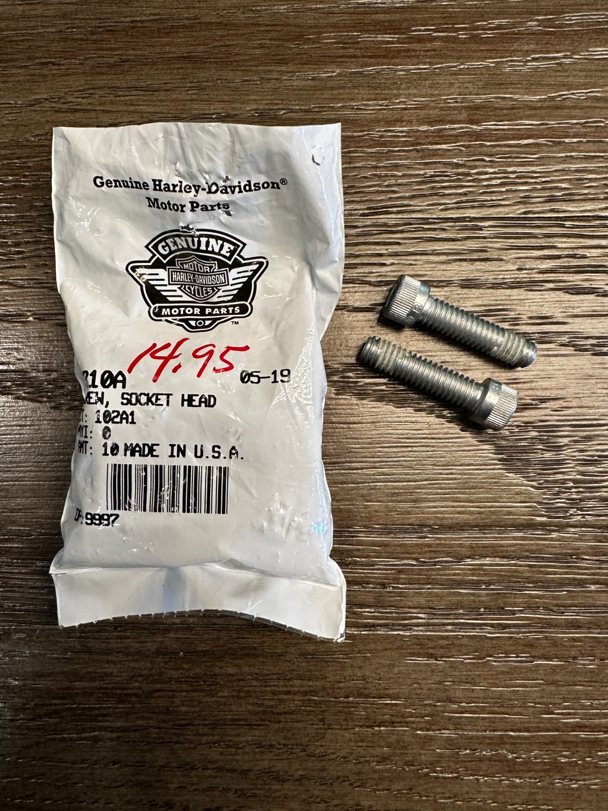 1 NOS Harley Davidson Socket Head Screw 3210A 1 NOS Harley Davidson Socket Head Screw 3210A