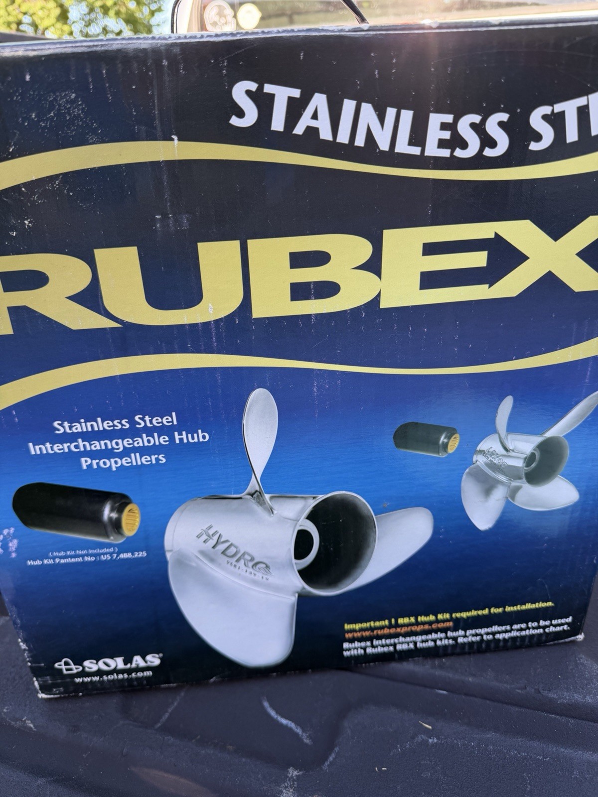BRAND NEW SOLAS RUBEX L4 STAINLESS STEEL 22-PITCH PROPELLER 9574-153-22 R35