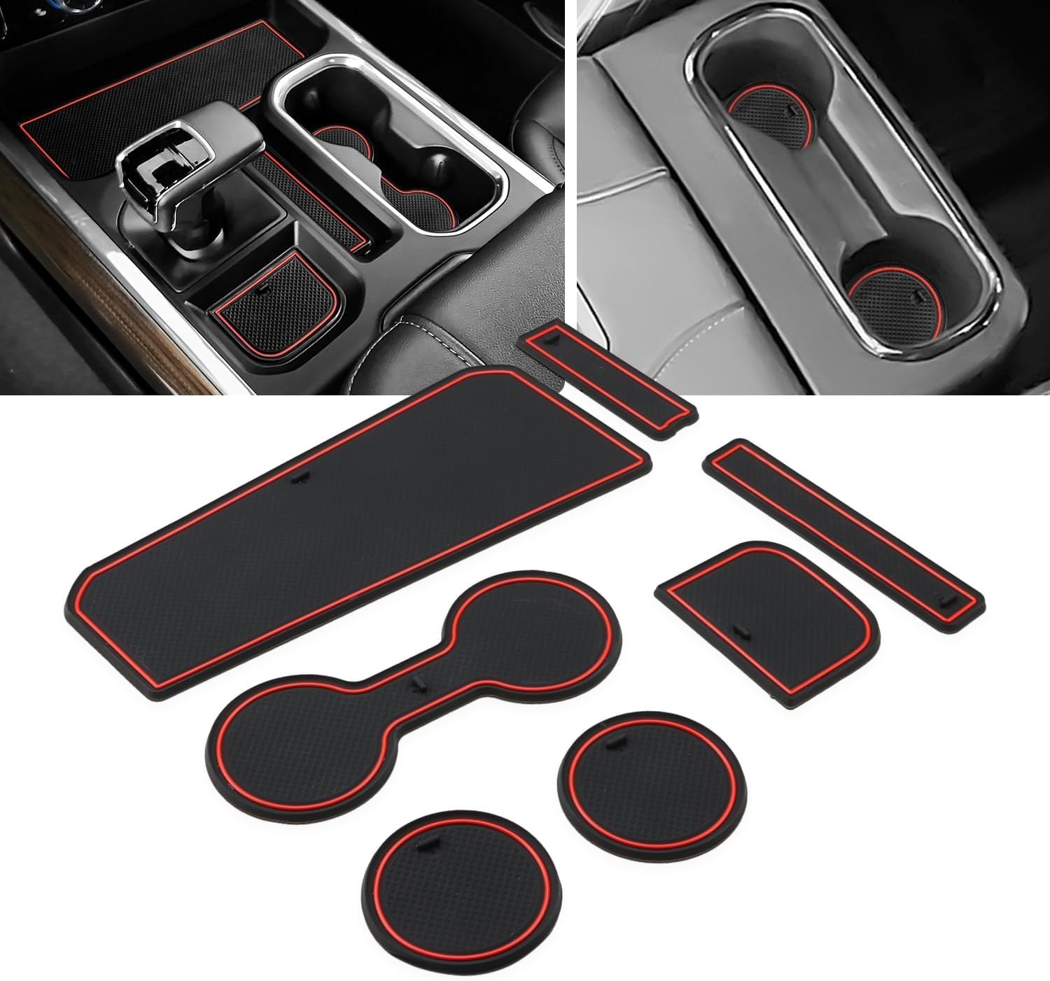 Auovo Center Console Mats for Chevrolet Silverado 1500 Backet Seat Sierra 1500 Auovo Center Console Mats for Chevrolet Silverado 1500 Backet Seat Sierra 1500