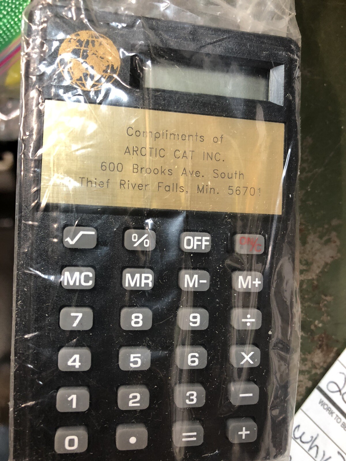 Vintage Arctic cat Calculator, New Still Sealed Vintage Arctic cat Calculator, New Still Sealed