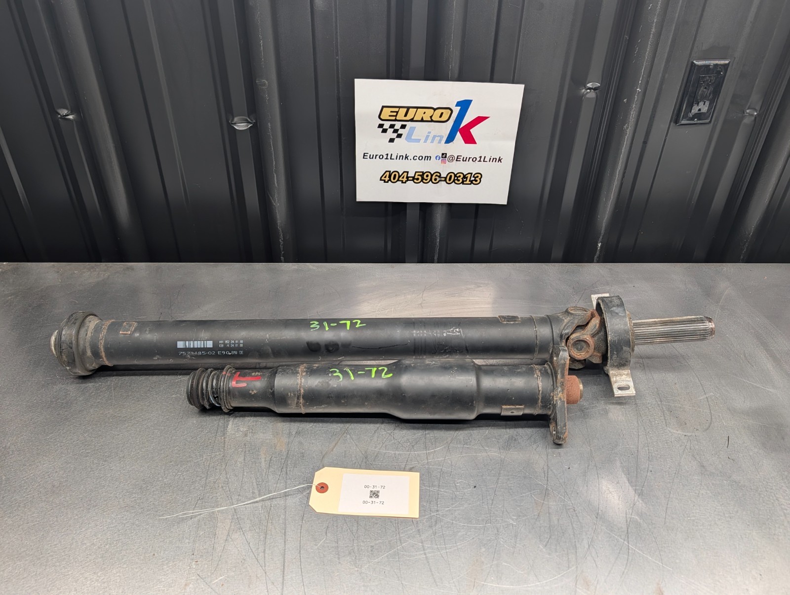 11-13 BMW E90 E92 335xi N55 Rear Drive Shaft Propeller Manual Transmission AWD
