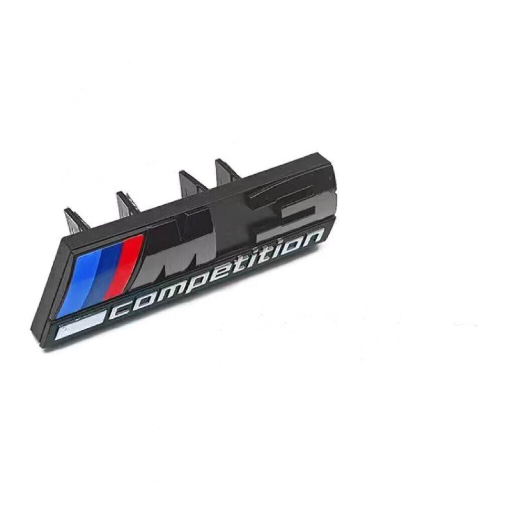 Front Grill Gloss Black M3 COMPETITION badge emblem sticker For BM M3 F80 G80