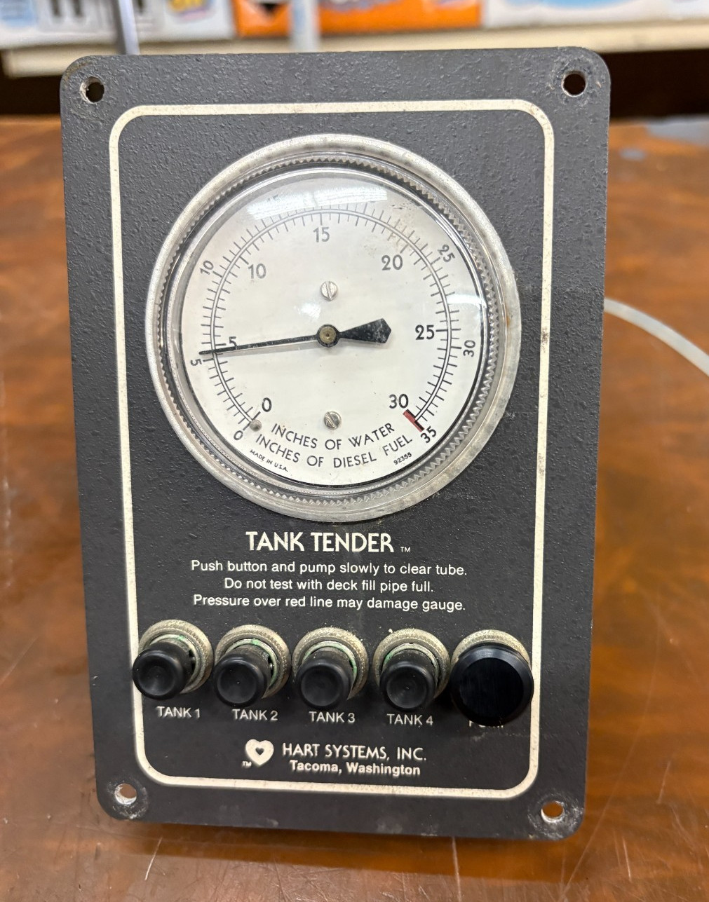 TANK TENDER 1/30 UP TO 4 TANKS PERCISION TANK MEASURING PANEL W/ PUMP TANK TENDER 1/30 UP TO 4 TANKS PERCISION TANK MEASURING PANEL W/ PUMP