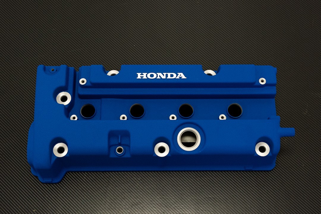 Honda K24 K20 K-SERIES VALVE COVER TYPE R CIVIC RSX POWDER COATED WRINKLE BLUE