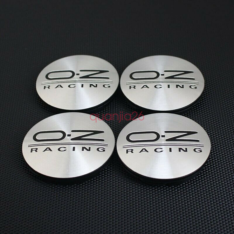 4pcs 62 mm for OZ Racing M595 Silver Black Alloy Wheel Center Rim Caps Hub Caps