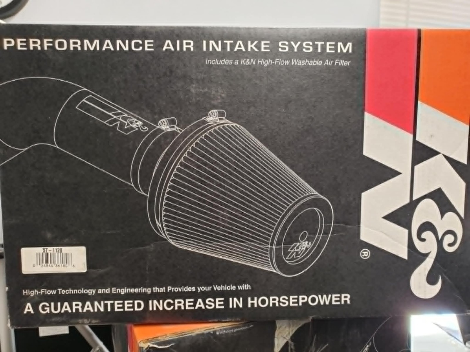 NOS K&N PERFORMANCE AIR INTAKE SYSTEM 57-1120 K & N NOS K&N PERFORMANCE AIR INTAKE SYSTEM 57-1120 K & N