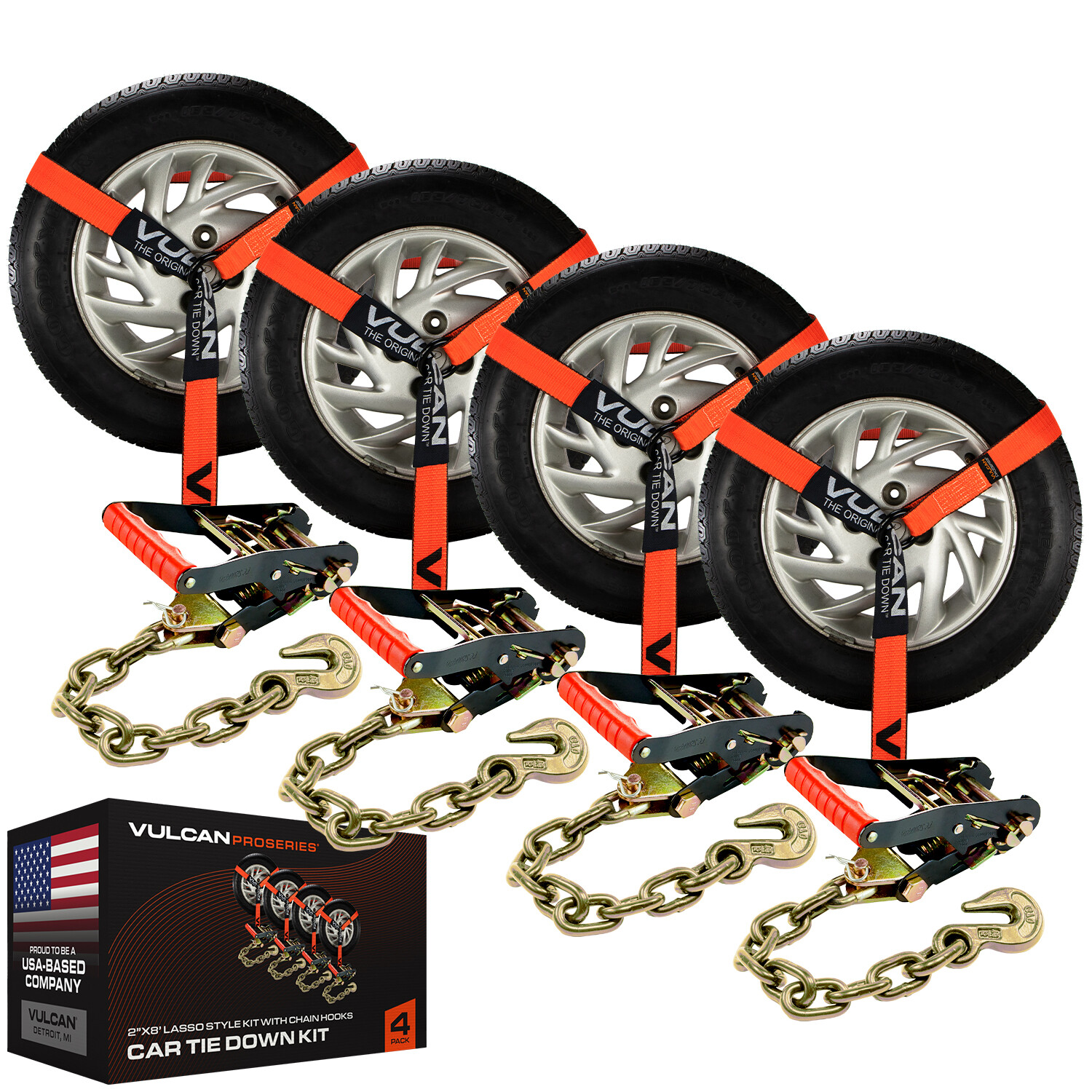 Lasso Car Tie Down - Chain Anchors - 2\