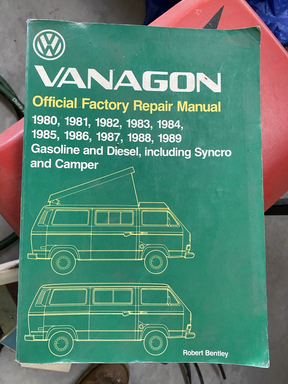VW Vanagon Official Factory Repair Manual 1980-1989 Bentley Syncro Camper