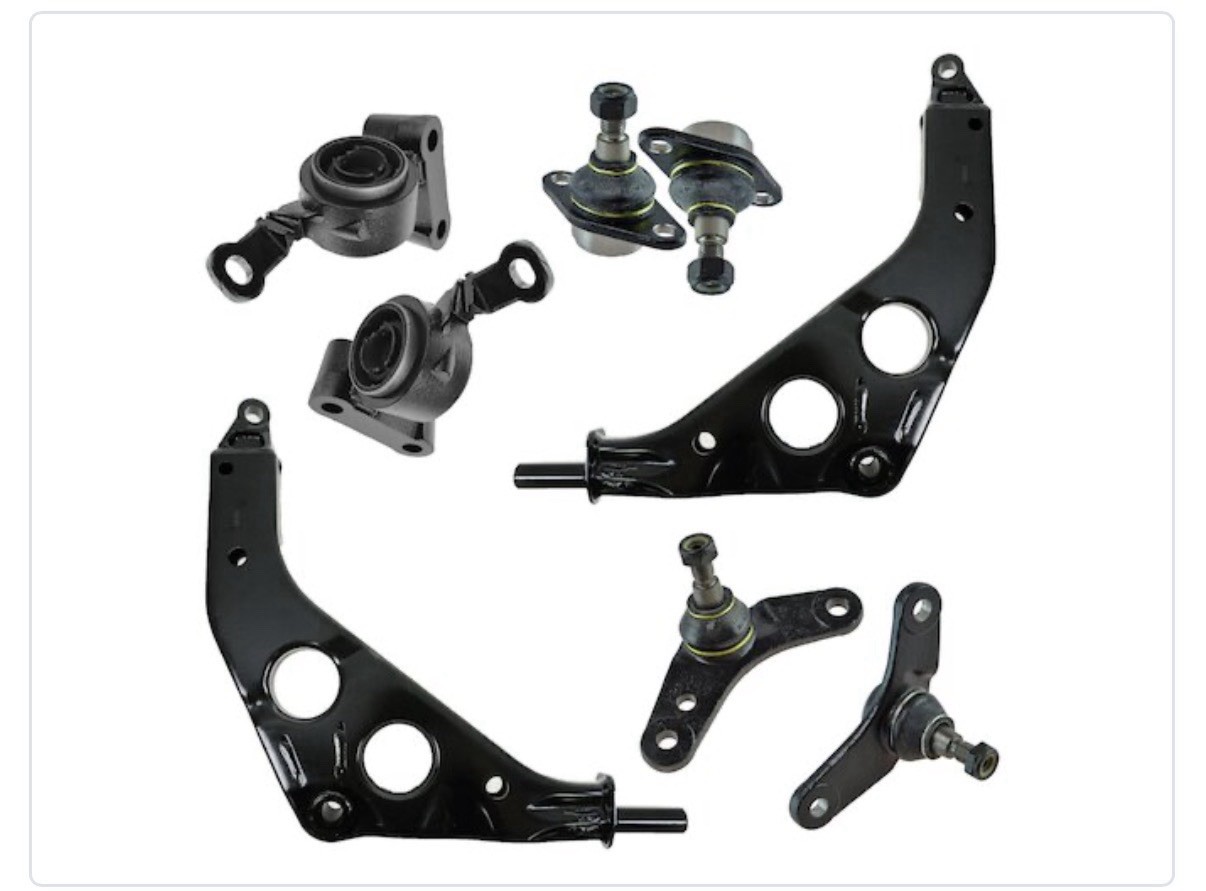 Front Control Arm and Ball Joint Kit 8 Piece - 2002-2008 Mini Cooper Convertible Front Control Arm and Ball Joint Kit 8 Piece - 2002-2008 Mini Cooper Convertible