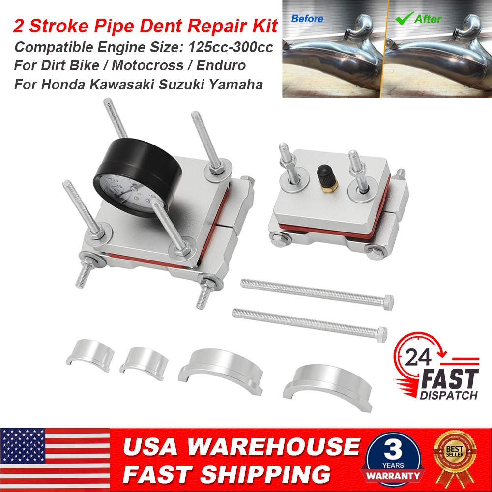 Fix Crushed Expansion Chamber Pipes 125-300cc 2 Stroke Exhaust Dent Removal Tool